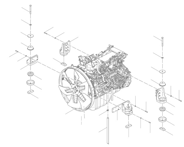 (30601009268) ENGINE MOUNTING SYSTEM