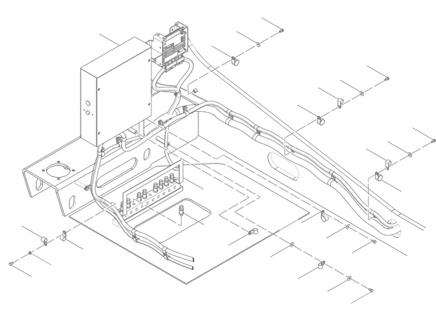 (30607011655) ELECTRIC CONTROL BOX LAYOUT