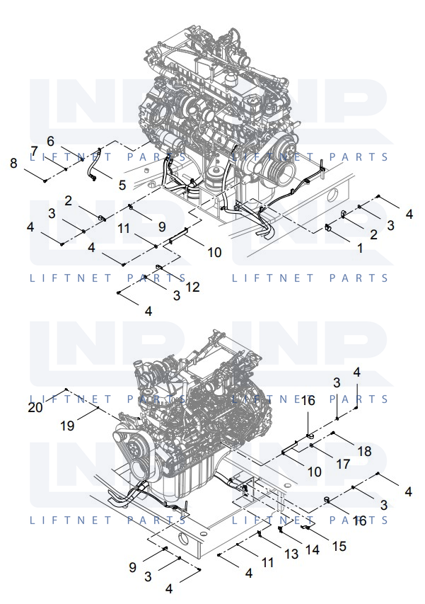 (30607011655) ENGINE ELECTRICAL LAYOUT