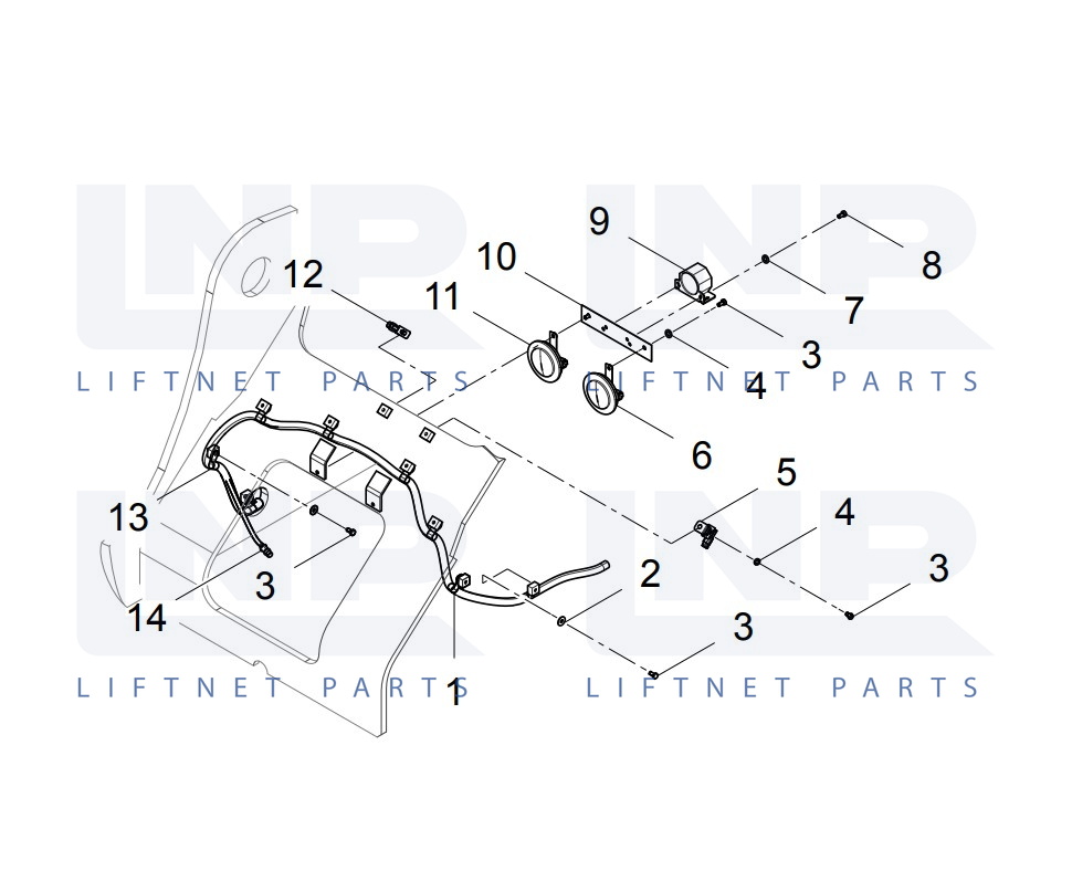 (30607011655) HORN ELECTRICAL LAYOUT