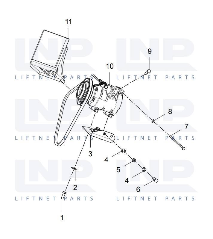 (30608005642) COMPRESSOR MOUNTING