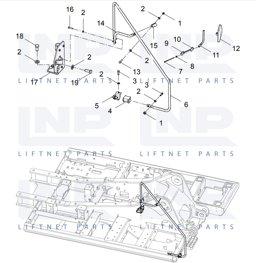 (30614010307) HAND RAIL ASSEMBLY