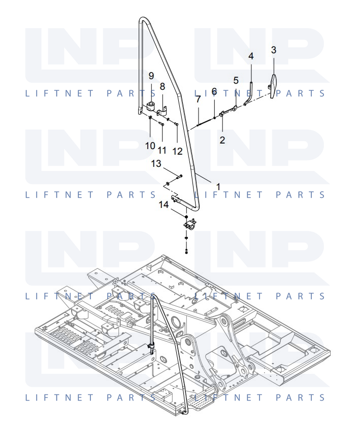 (30614012935) HAND RAIL ASSEMBLY