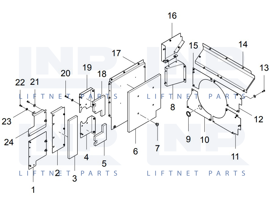 (30614014186) SPACER PLATE ASSEMBLY