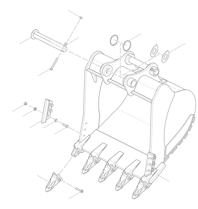 (30617009207) BUCKET ASSEMBLY