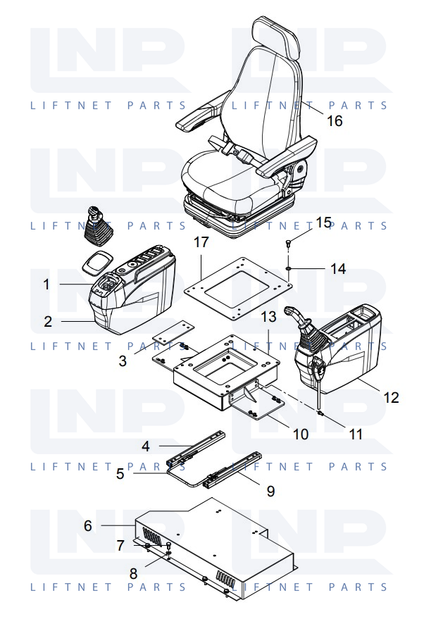 (30621000030) SEAT MOUNTING ASSEMBLY 1