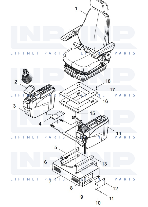 (30621009824) SEAT MOUNTING ASSEMBLY 1