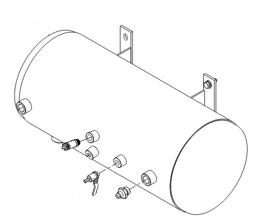 AIR CYLINDER INSTALLMENT ASSEMBLY (30808000300)