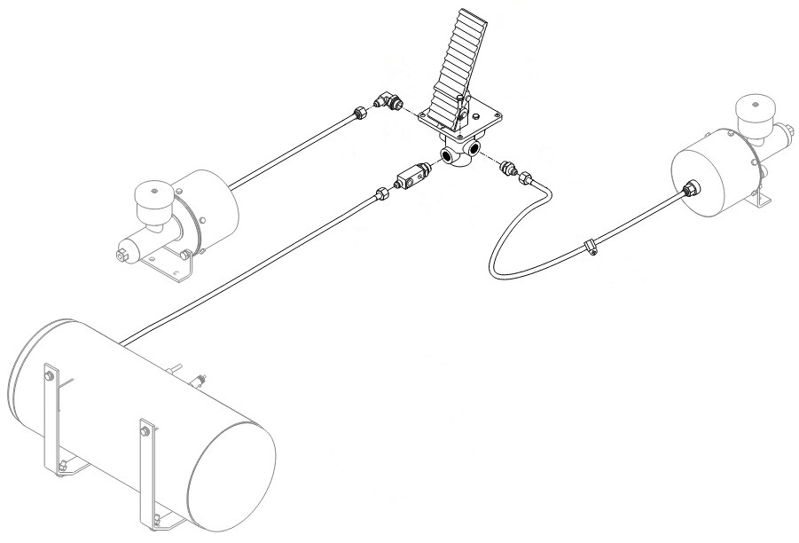 AIR CYLINDER PIPELINE INSTALLMENT ASSEMBLY (30808900129)