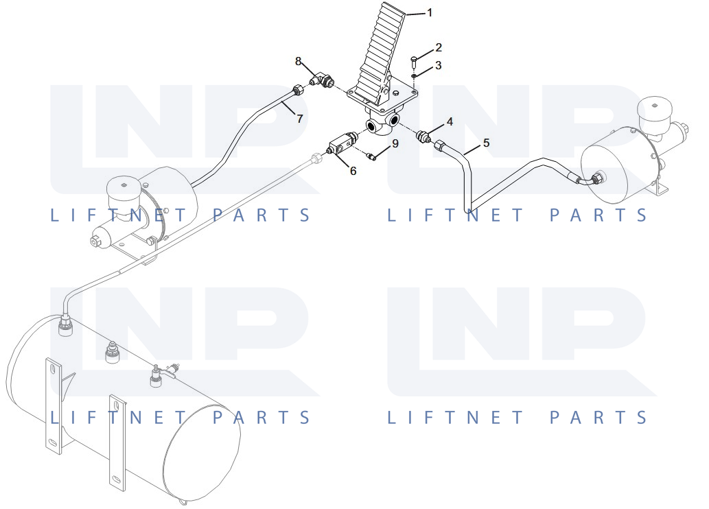 BRAKE VALVE PIPELINE INSTALLMENT ASSEMBLY (30808900129)