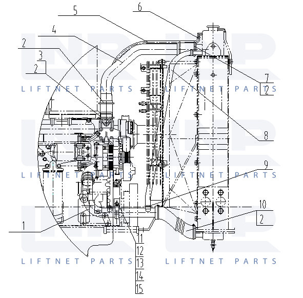 COOLANT LINES FOR ENGINE APPLICATION GROUP 2