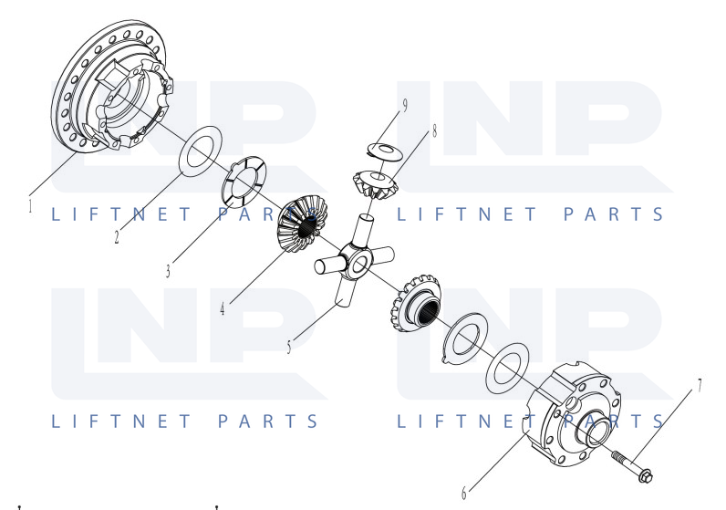 Differential Assem (50E New Axle)