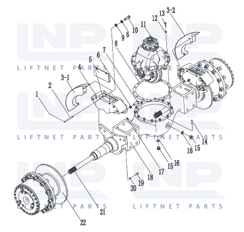 Drive Axle (Front)(heavy duty)