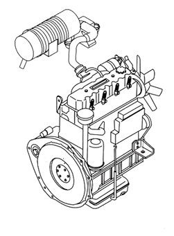 Двигатель Kubota V2203