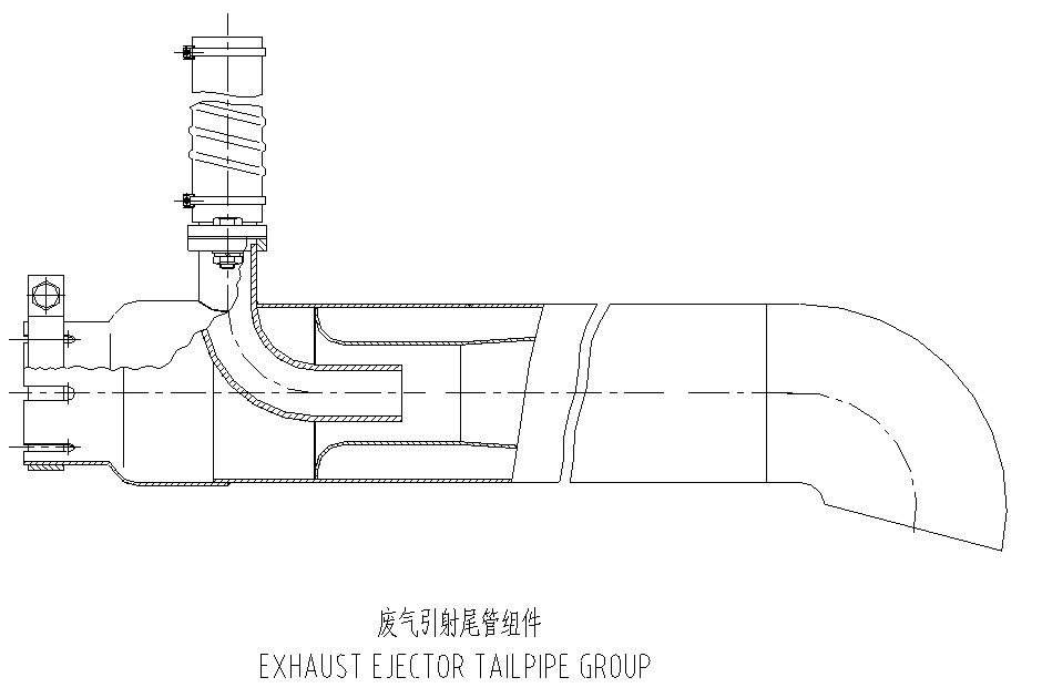 EXHAUST EJECTOR TAILPIPE GROUP