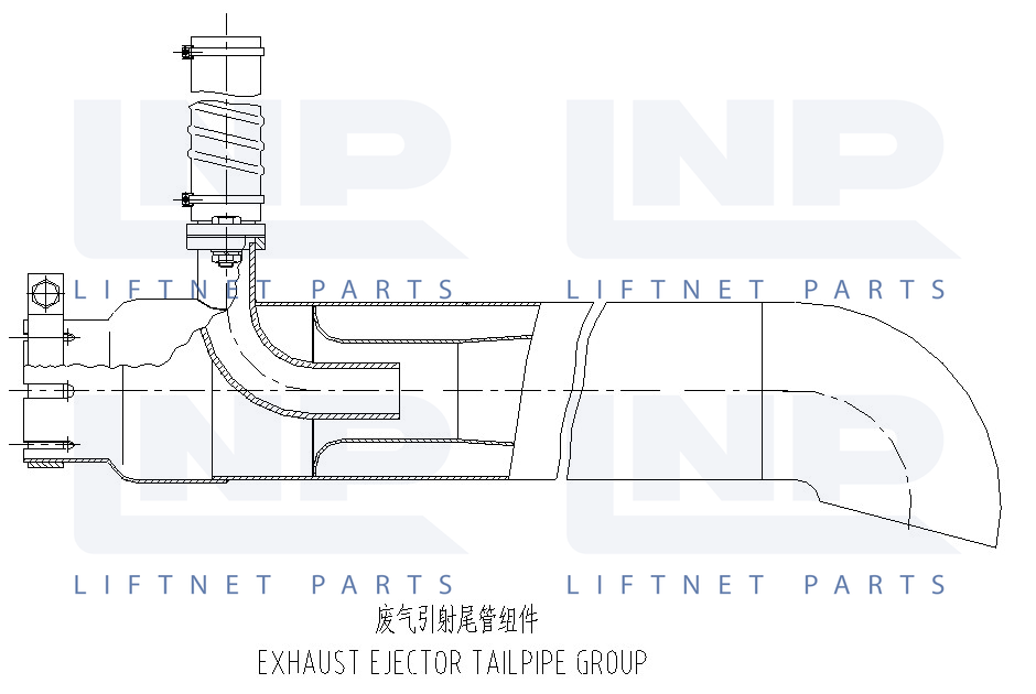 EXHAUST EJECTOR TAILPIPE GROUP