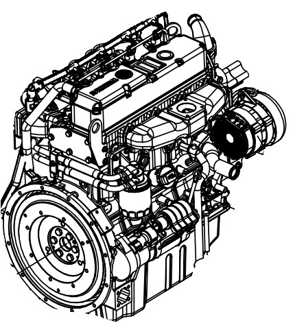 Engine Yanmar-4TNV98-ZCSLK-0CD50-M01740