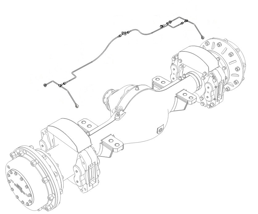 FRONT AXLE PIPELINE INSTALLATION ASSEMBLY (30808900129)