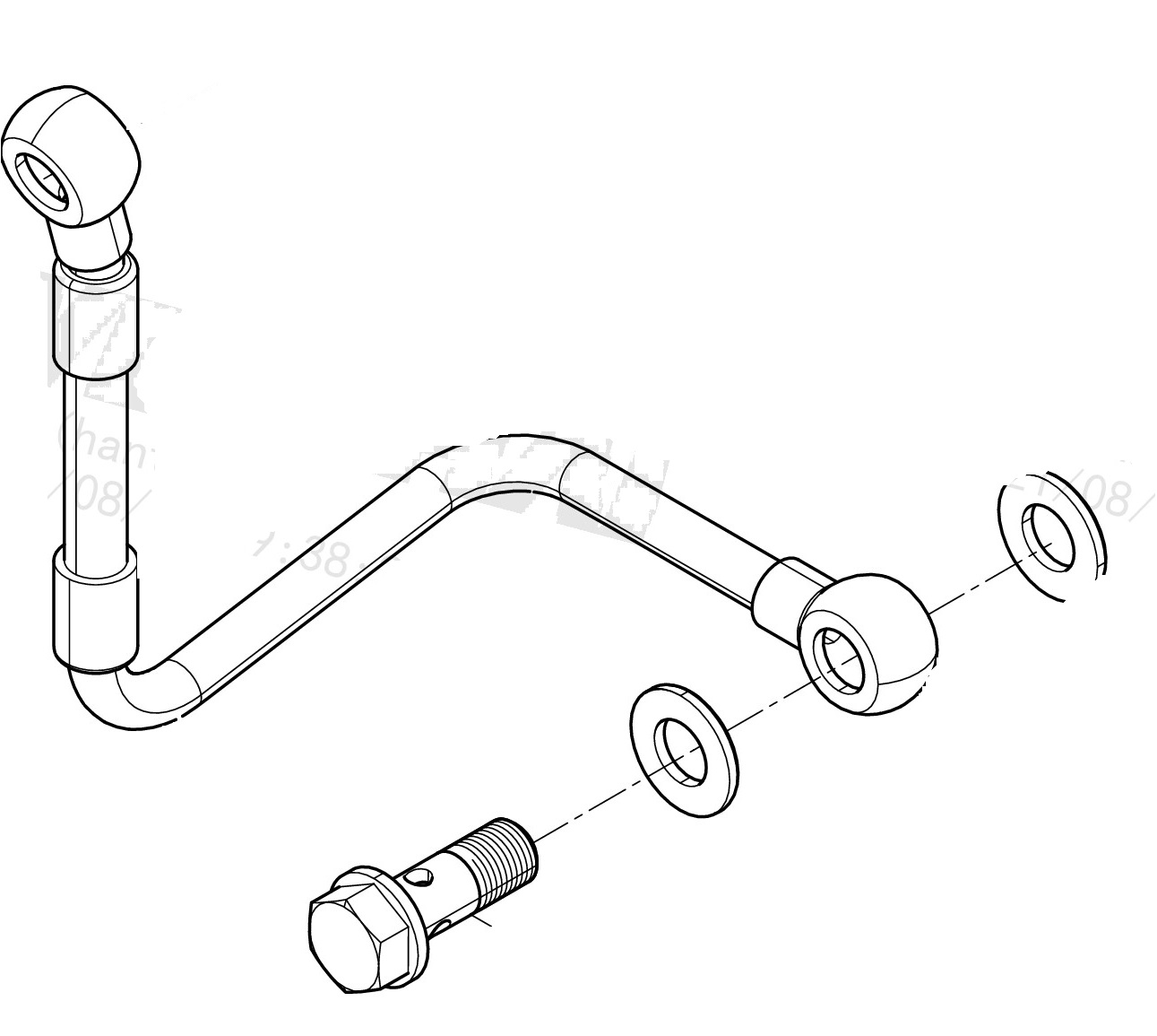 Fuel Injection Pump Oil Pipe Group