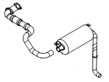 Глушитель D15-3XN/B/X,D15-3i  