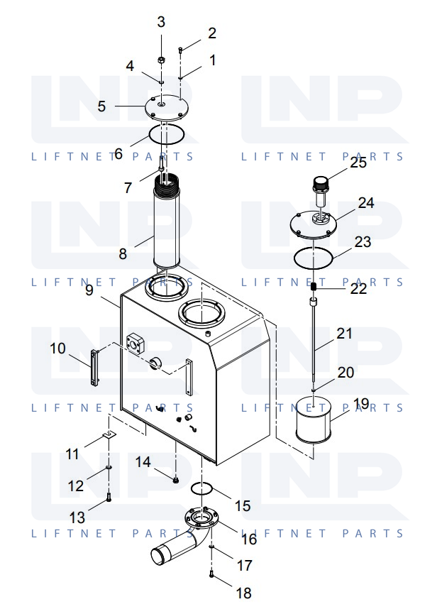 HYDRAULIC TANK ASSEMBLY (30602013403)