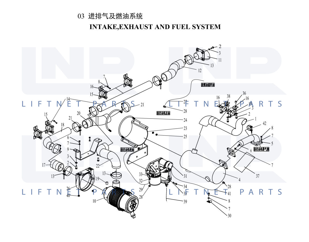 INTAKE,EXHAUST AND FUEL SYSTEM