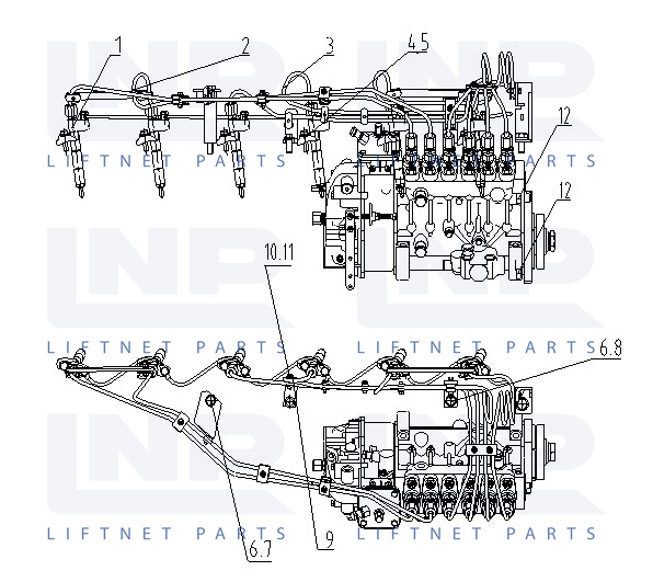 LINES GP-FUEL INJECTION 26AZ201+A