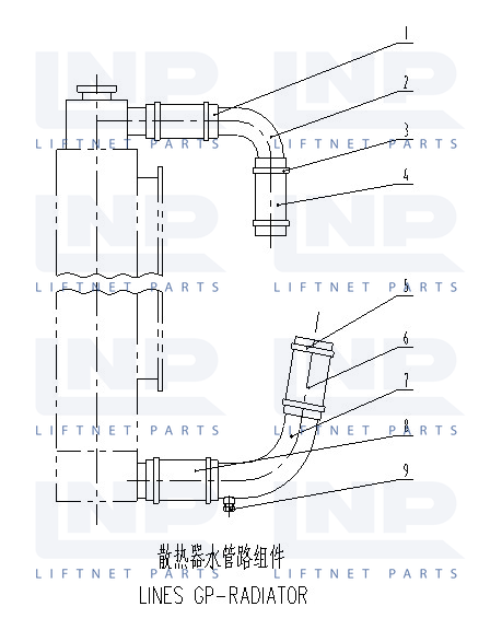 LINES GP-RADIATOR 24CZ028+A