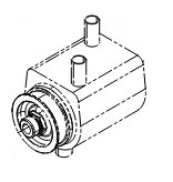 Oil cooler cap group