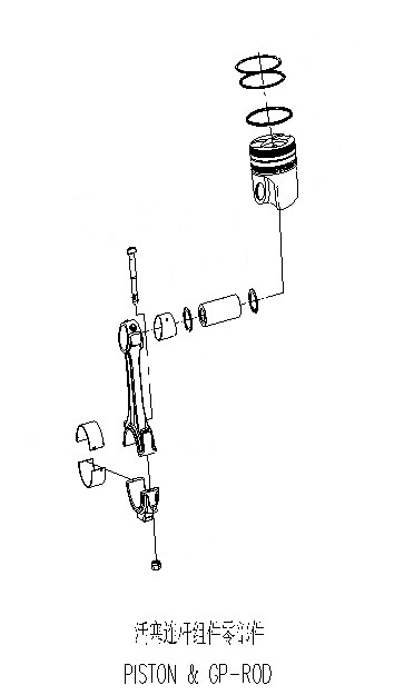 PISTON AND CONNECTING ROD GROUP