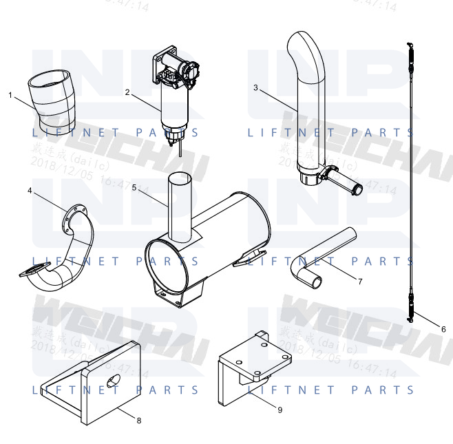 Packing Box Chassis Parts Group