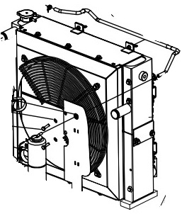 RADIATOR AND ECU MOUNTING SYSTEM