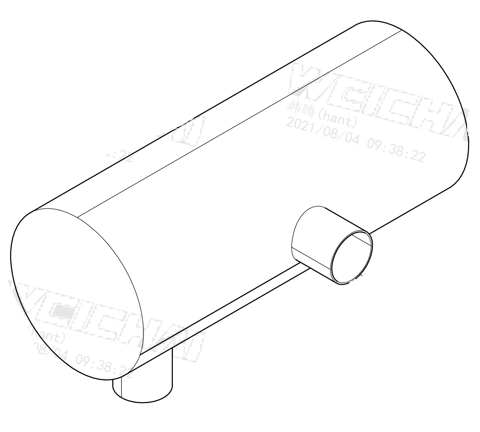 Separate Delivery Parts Group Attached to Engine