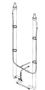 Шланги сайдшифта (full free 2-stage mast)