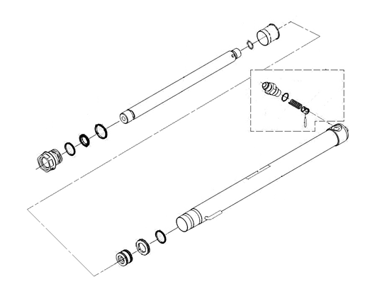 Шланги сайдшифта (normal mast)