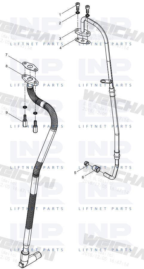 Turbocharger Oil Pipe Group