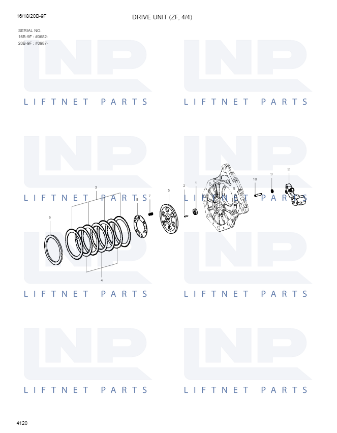 Узел привода 4/4 ZF