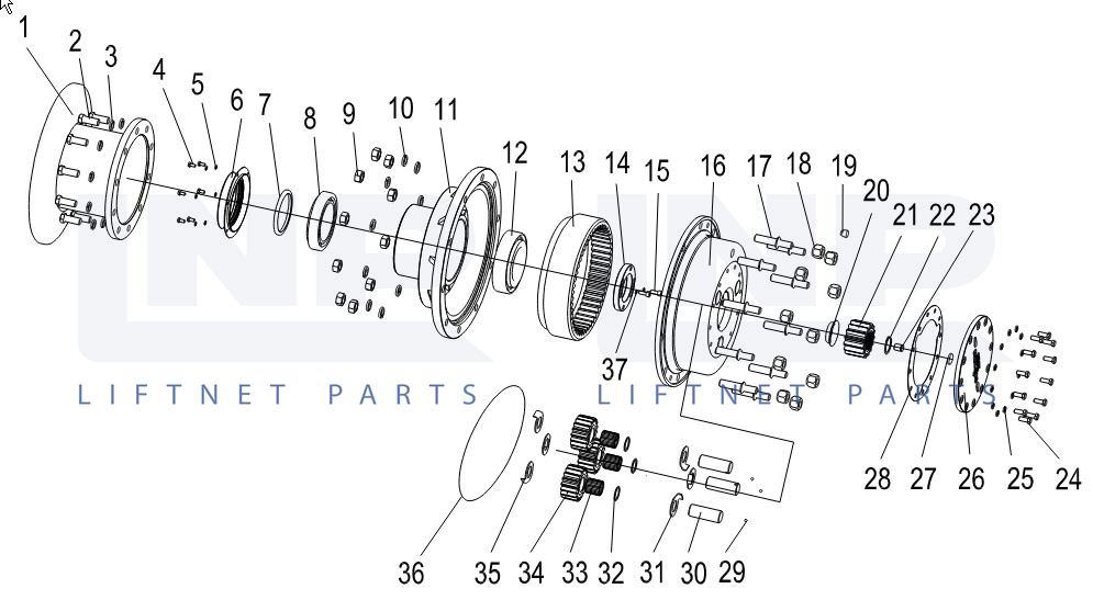 WHEEL REDUCTOR ASSEMBLY(36403000029)