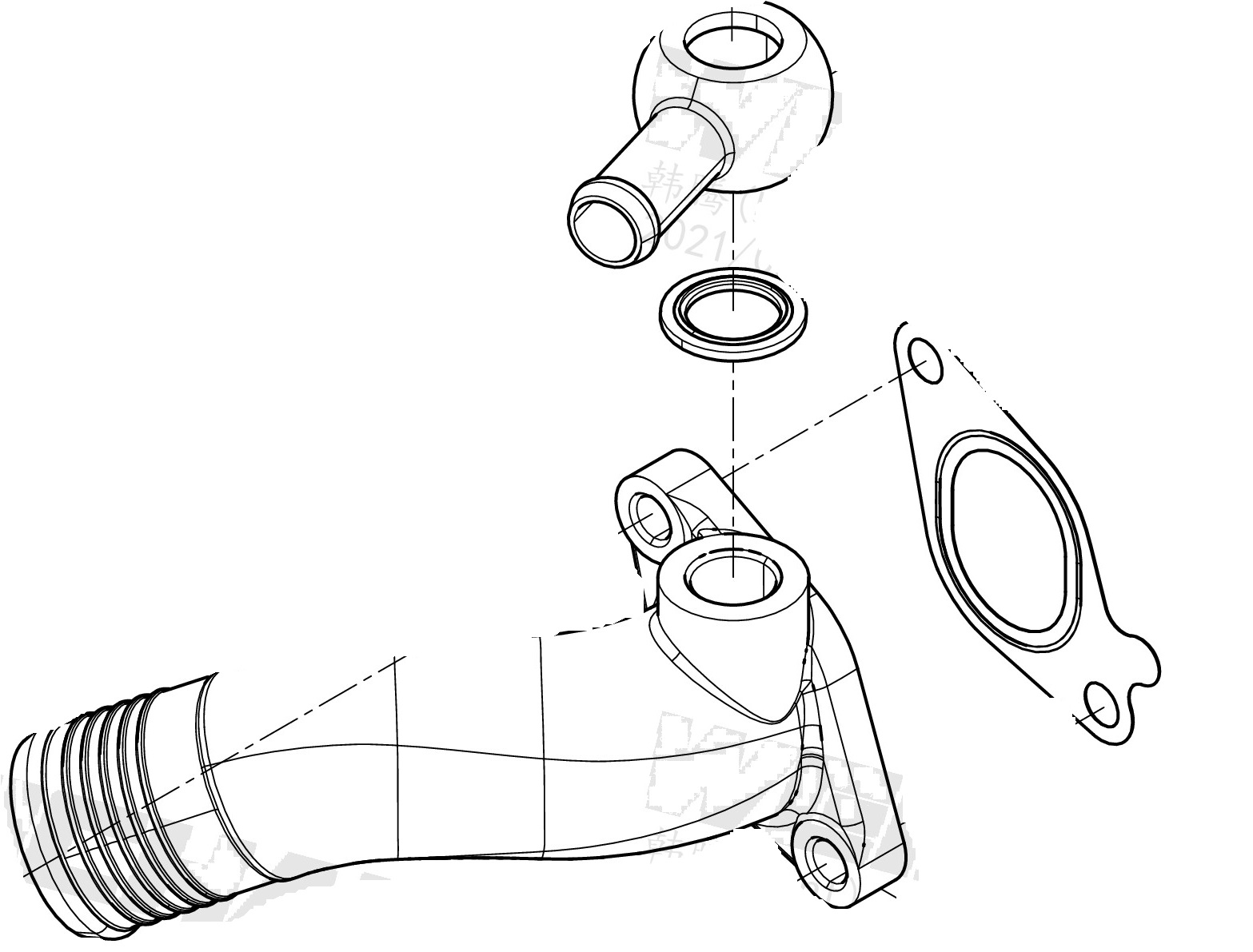 Water Pump Inlet Pipe Group