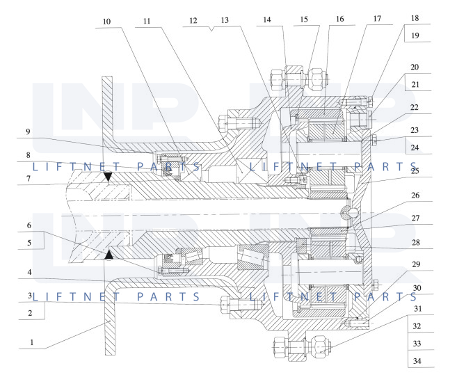 Wheel Reduction Assembly (Rear)